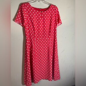 RSVP by Talbots fully lined dress more coral color than red